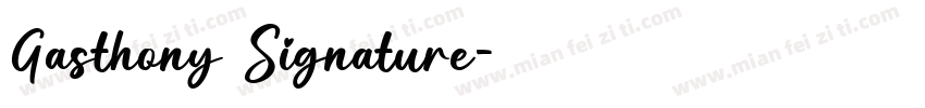 Gasthony Signature字体转换